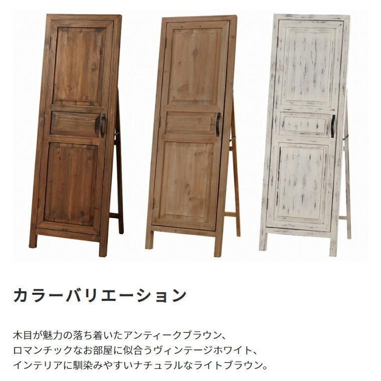 天然木ドアミラー スタンドミラー 鏡 全身 姿見 リビング アンティーク調 飛散防止 木製 シック クラシック Sole 収納付きヴィンテージ風 大型 スリム 玄関 寝室 |  | 13