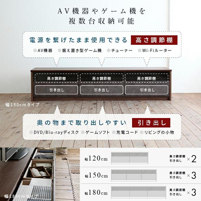 日本製 大川家具 TVボード 幅120cm テレビボード 完成品 ローボード 石目柄 リビングボード 引き出し テレビボード TVボード テレビ台 TV台 TVラック |  | 10
