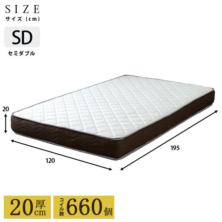 リバーシブルフィットコイル SELECT セレクト ポケットコイルマットレス SDサイズ セミダブル ベッドマット 寝心地 ベッド用マットレス |  | 12