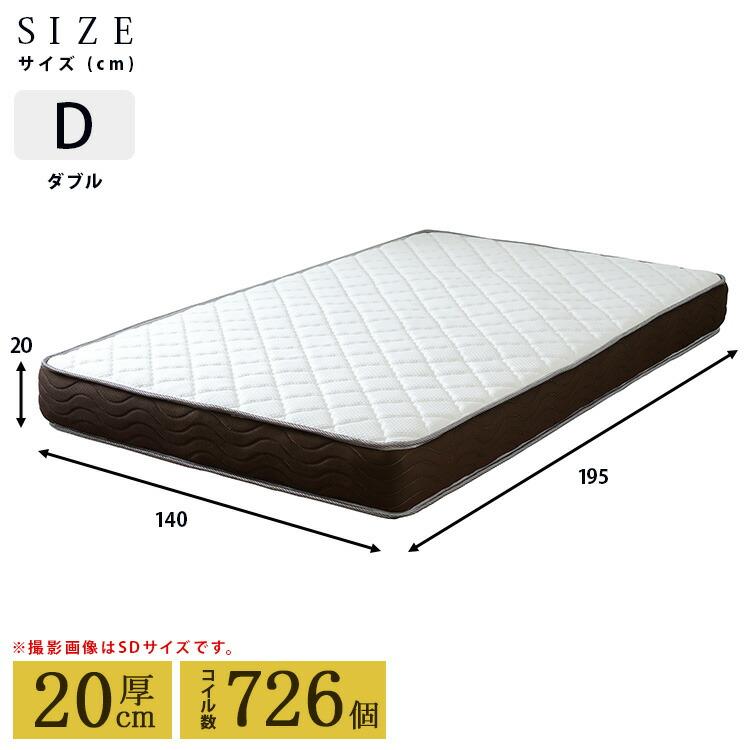 リバーシブルフィットコイル SELECT セレクト ポケットコイルマットレス Dサイズ ダブル ベッドマット 寝心地 ベッド用マットレス |  | 12