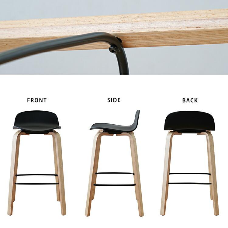 ハイチェア 1脚単品 カウンターチェア シェリーチェア バーチェアー おしゃれ シンプル 木製 ダイニングチェアー 椅子 cherie 黒 |  | 07
