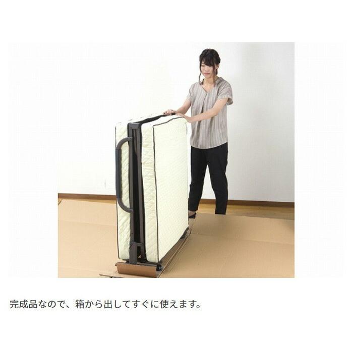 14段階リクライニング キルティングマットレス 折りたたみベッド ショートシングル コンパクト ショート丈 折り畳みベッド コンパクト キャスター 簡易ベッド |  | 06