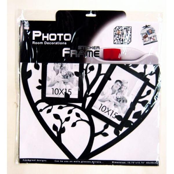 マジックフォトフレームステッカー DR-001 ウォールステッカー ウォールデコレーション 人物シール おしゃれ レトロ アンティーク 北欧 かわいい ブラック |  | 02