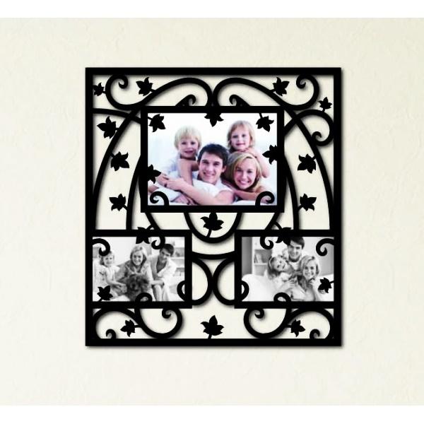 マジックフォトフレームステッカーDR-003 ウォールステッカー ウォールデコレーション 人物シール おしゃれ レトロ アンティーク 北欧 かわいい ブラック | 