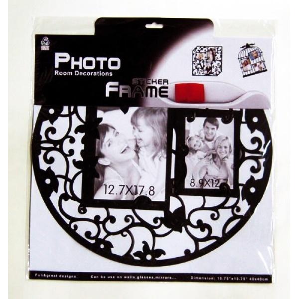 マジックフォトフレームステッカーDR-007 ウォールステッカー ウォールデコレーション 人物シール おしゃれ レトロ アンティーク 北欧 かわいい ブラック |  | 02