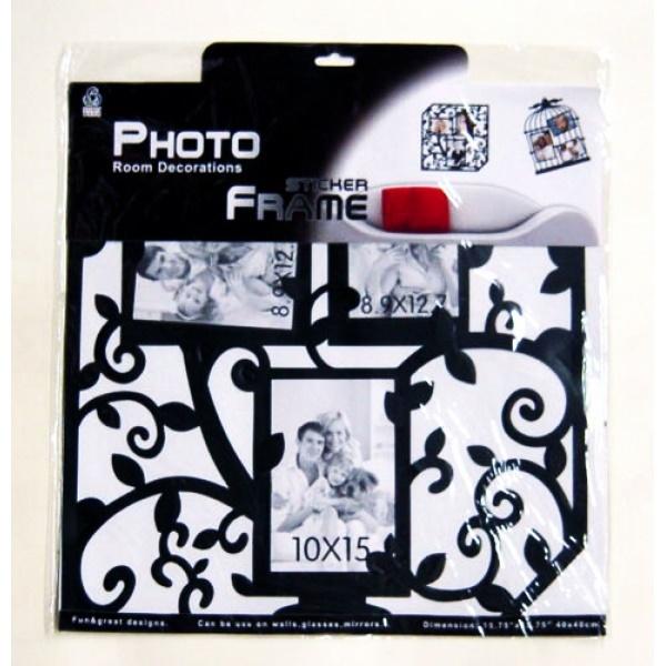 マジックフォトフレームステッカーDR-008 ウォールステッカー ウォールデコレーション 人物シール おしゃれ レトロ アンティーク 北欧 かわいい ブラック |  | 02