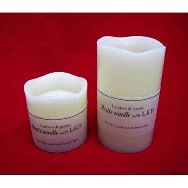 ラスティックLEDキャンドル -円柱タイプ- Sサイズ インテリア照明 間接照明 LEDキャンドルライト テーブルランプ ハロウィン クリスマス 電池式 |  | 01