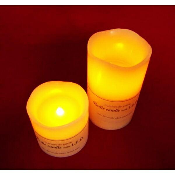 ラスティックLEDキャンドル -円柱タイプ- Sサイズ インテリア照明 間接照明 LEDキャンドルライト テーブルランプ ハロウィン クリスマス 電池式 |  | 02