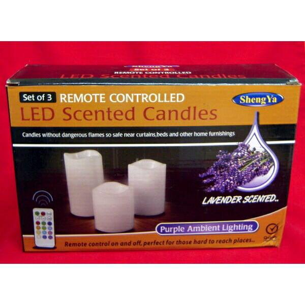ラスティックLEDキャンドル S・M・Lセット リモコン付 1点 |  | 04