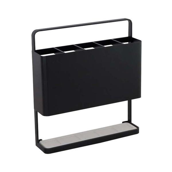 傘立て 珪藻土 アンブレラスタンド ブラック コンパクト スリム 省スペース 日本製 小さい 小さめ ５本収納 シンプル オフィス 玄関収納 屋外 | ブランド登録なし