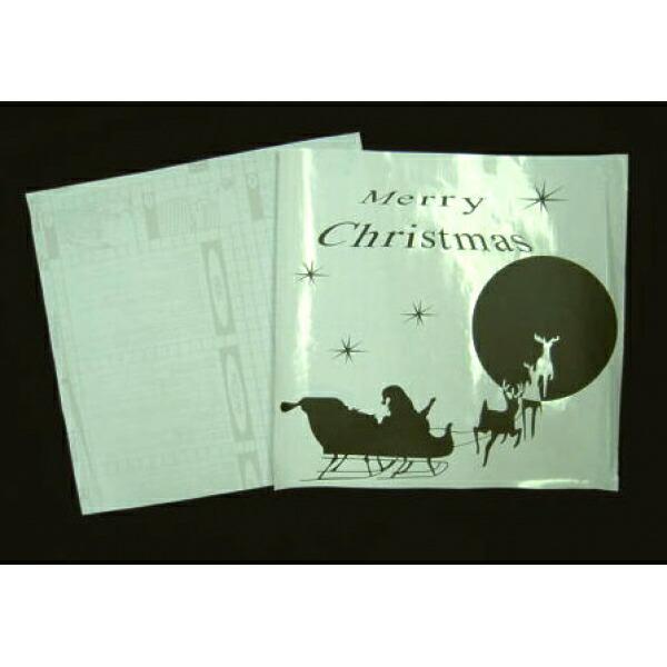 ウォールステッカー 転写タイプ クリスマスサンタ＆トナカイ ブラック おしゃれ かわいい Christmas Xmas 壁シール 北欧 モノトーン 子ども部屋 |  | 01