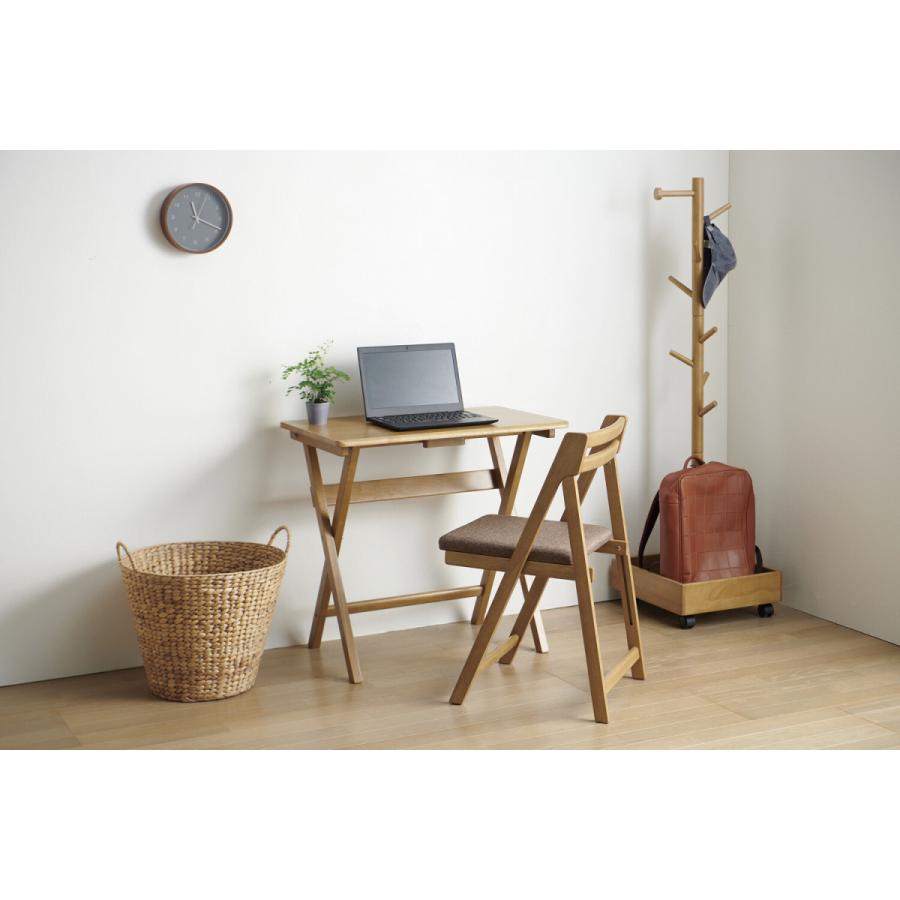 木製フォールディングテーブル 折りたたみテーブル 木製 コンパクト 幅70cm パソコンテーブル フリーテーブル 高級感 シンプル 作業台 食卓 パソコンデスク |  | 04