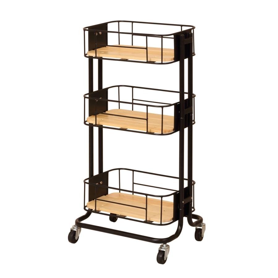 【Mash】BYケージ ワゴン キッチンワゴン ランドリーワゴン 隙間収納 キャスター付き レトロ 台所 キッチン収納 ネイルワゴン おしゃれ 子供部屋 | 