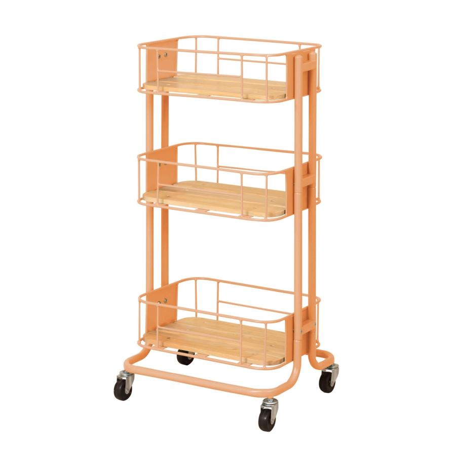 【Mash】BYケージ ワゴン キッチンワゴン ランドリーワゴン 隙間収納 キャスター付き レトロ 台所 キッチン収納 ネイルワゴン おしゃれ 子供部屋 |  | 01