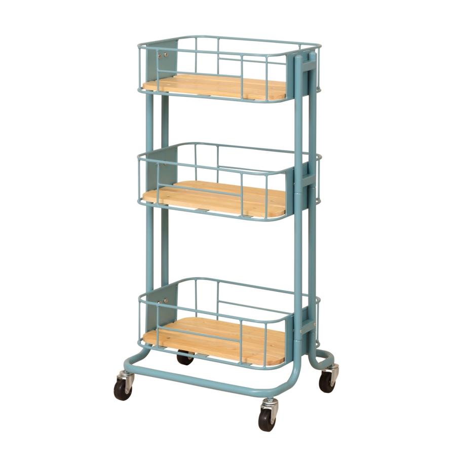 【Mash】BYケージ ワゴン キッチンワゴン ランドリーワゴン 隙間収納 キャスター付き レトロ 台所 キッチン収納 ネイルワゴン おしゃれ 子供部屋 |  | 02