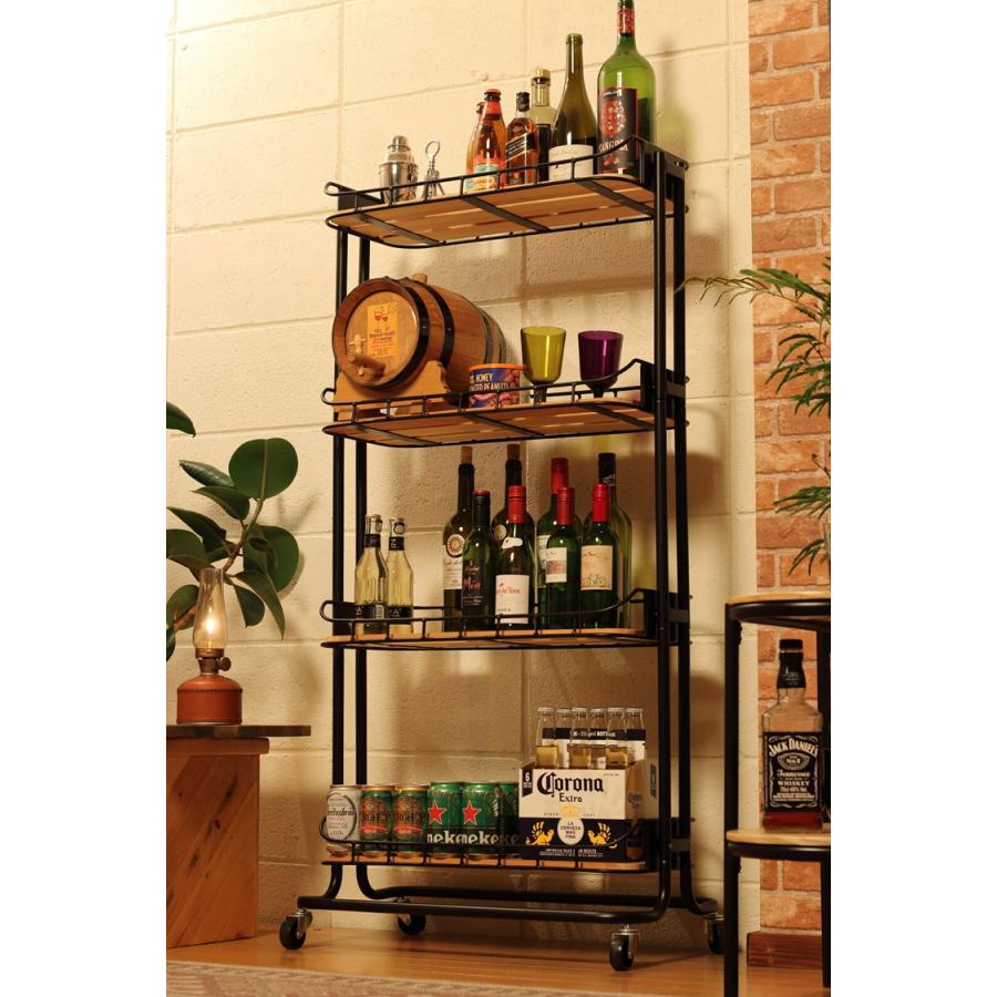 【Mash】BYケージ ラック キッチンワゴン ランドリーワゴン 隙間収納 キャスター付き レトロ 台所 キッチン収納 ネイルワゴン おしゃれ 子供部屋 |  | 02