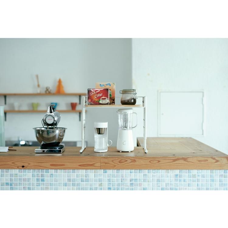 【Mash】BYケージ マルチラック キッチンラック カウンター上 オープンラック リビング デスク レトロ おしゃれ 高さ調節可能 |  | 04