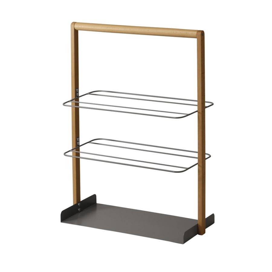 【Mash】LIVエントランスラック シューズラック スリッパラック 玄関収納 省スペース スリム レトロ おしゃれ | 