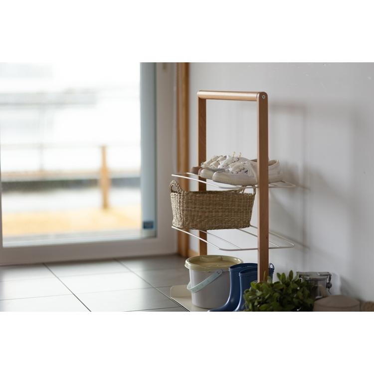 【Mash】LIVエントランスラック シューズラック スリッパラック 玄関収納 省スペース スリム レトロ おしゃれ |  | 04