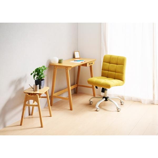 パソコンチェア デスクチェア オフィスチェア キャスター付き アームレス PCチェア 書斎 高さ調整 ベージュ ブラウン マスタード 回る 回転式 おしゃれ モダン | ブランド登録なし | 11
