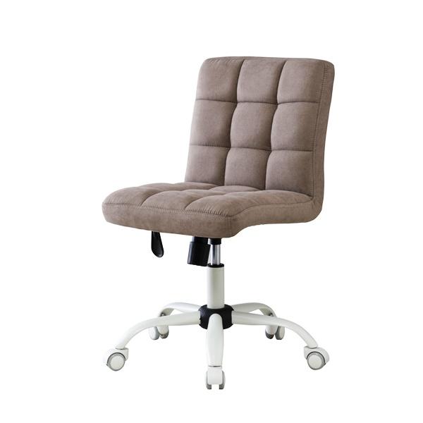 パソコンチェア デスクチェア オフィスチェア キャスター付き アームレス PCチェア 書斎 高さ調整 ベージュ ブラウン マスタード 回る 回転式 おしゃれ モダン | ブランド登録なし | 01