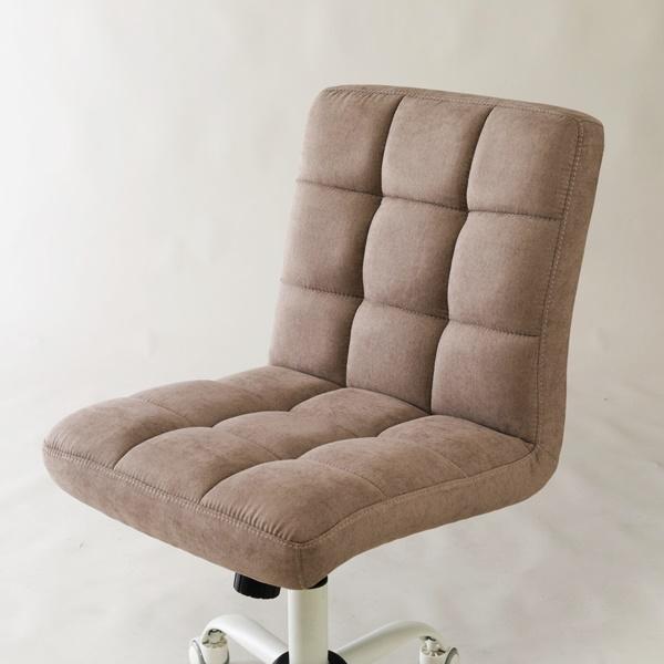 パソコンチェア デスクチェア オフィスチェア キャスター付き アームレス PCチェア 書斎 高さ調整 ベージュ ブラウン マスタード 回る 回転式 おしゃれ モダン | ブランド登録なし | 04