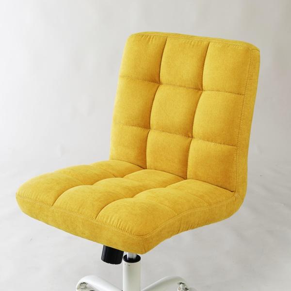 パソコンチェア デスクチェア オフィスチェア キャスター付き アームレス PCチェア 書斎 高さ調整 ベージュ ブラウン マスタード 回る 回転式 おしゃれ モダン | ブランド登録なし | 05
