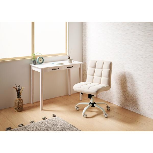 パソコンチェア デスクチェア オフィスチェア キャスター付き アームレス PCチェア 書斎 高さ調整 ベージュ ブラウン マスタード 回る 回転式 おしゃれ モダン | ブランド登録なし | 06