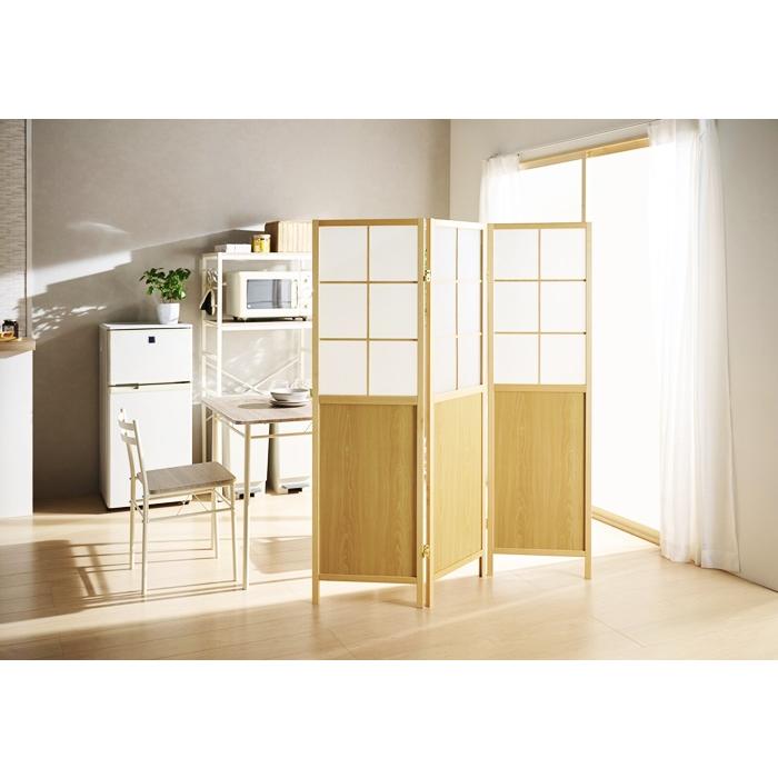 カジュアル パーテーション 衝立 スクリーン 間仕切り 目隠し おしゃれ 木製 半透明 北欧 和モダン ナチュラル ホワイト 木目 完成品 カントリー つい立て | ブランド登録なし | 01