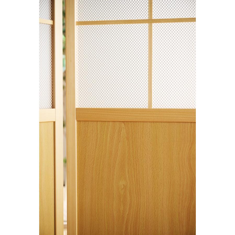 カジュアル パーテーション 衝立 スクリーン 間仕切り 目隠し おしゃれ 木製 半透明 北欧 和モダン ナチュラル ホワイト 木目 完成品 カントリー つい立て | ブランド登録なし | 04