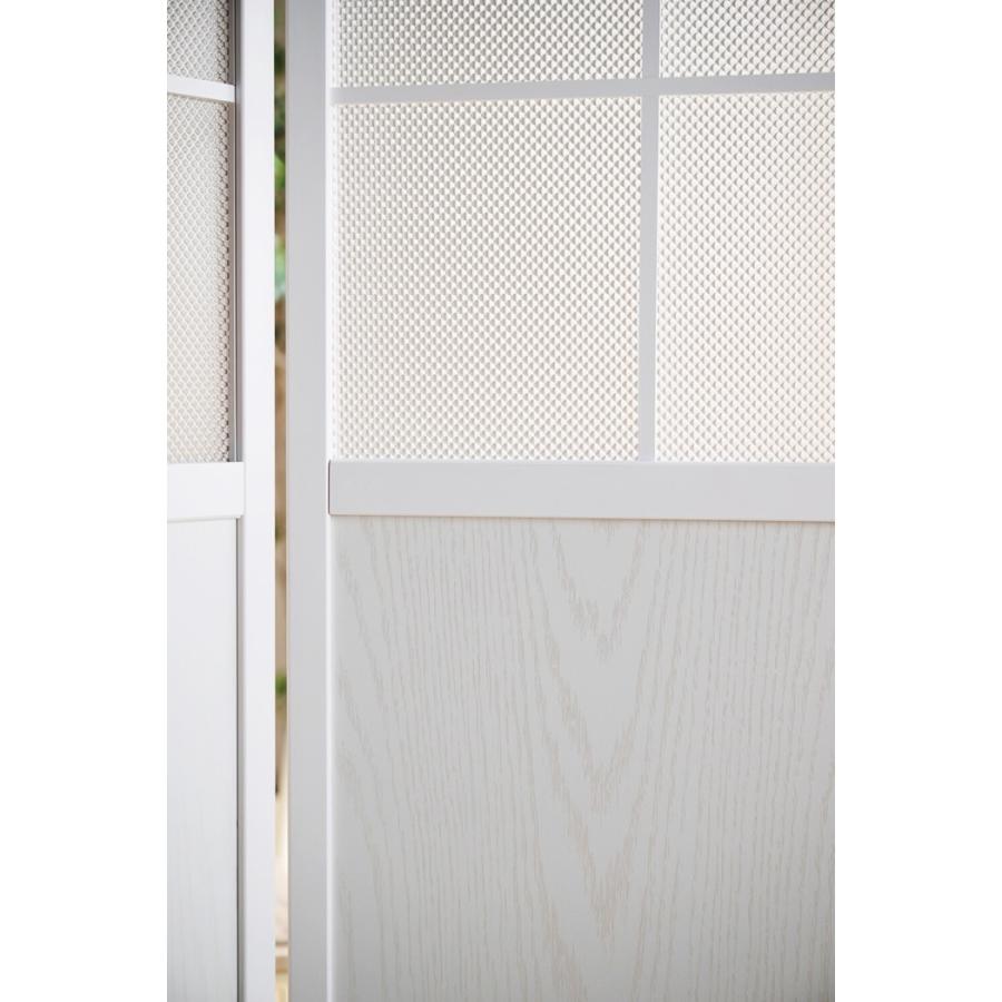 カジュアル パーテーション 衝立 スクリーン 間仕切り 目隠し おしゃれ 木製 半透明 北欧 和モダン ナチュラル ホワイト 木目 完成品 カントリー つい立て | ブランド登録なし | 07