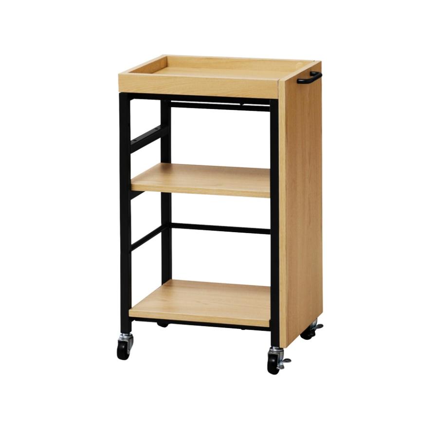 ワゴン デスクワゴン ファイルワゴン 収納ワゴン デスク横 デスクサイド 取っ手 デスク下 おしゃれ デスク収納 ナチュラル おしゃれ 西海岸 モダン 机整理 | ブランド登録なし | 02