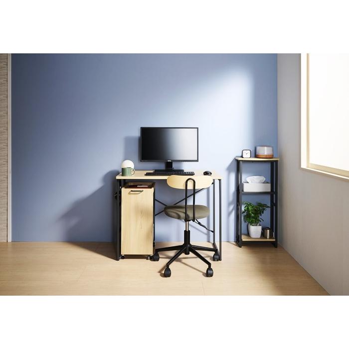 ワゴン デスクワゴン ファイルワゴン 収納ワゴン デスク横 デスクサイド 取っ手 デスク下 おしゃれ デスク収納 ナチュラル おしゃれ 西海岸 モダン 机整理 | ブランド登録なし | 06