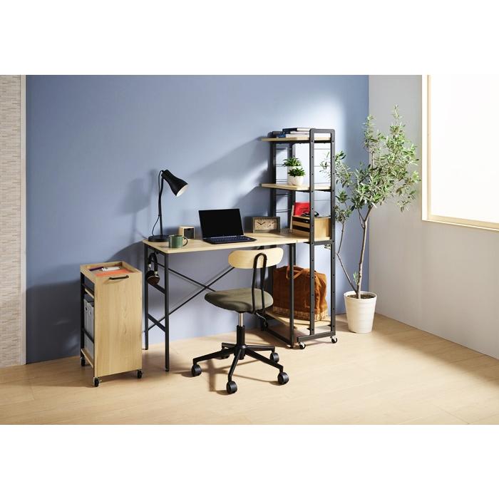 ワゴン デスクワゴン ファイルワゴン 収納ワゴン デスク横 デスクサイド 取っ手 デスク下 おしゃれ デスク収納 ナチュラル おしゃれ 西海岸 モダン 机整理 | ブランド登録なし | 07