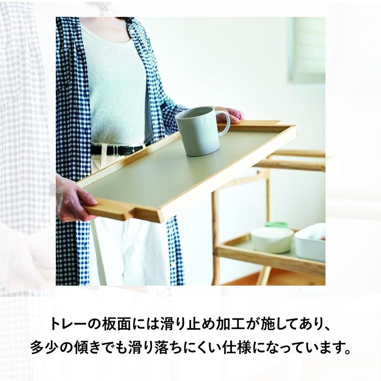 キッチンワゴン 幅40cm コンパクト ブラウン ナチュラル キャスター付き トレー 2段 木製 和モダン アジアン レトロ 敬老の日 北欧 和風 カントリー | ブランド登録なし | 05