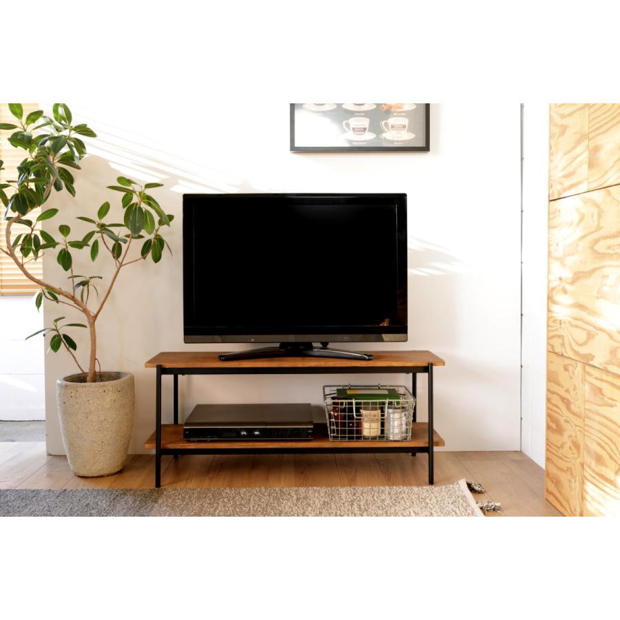 ヴィンテージ調TVボード ローボード テレビボード リビングボード 北欧 男前インテリア テレビラック 幅100cm 19インチ 40インチ テレビ台 オープンラック |  | 02