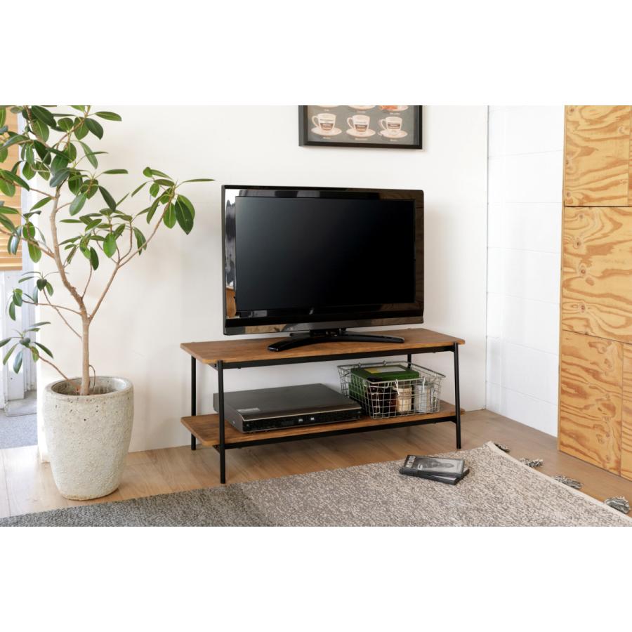 ヴィンテージ調TVボード ローボード テレビボード リビングボード 北欧 男前インテリア テレビラック 幅100cm 19インチ 40インチ テレビ台 オープンラック |  | 04