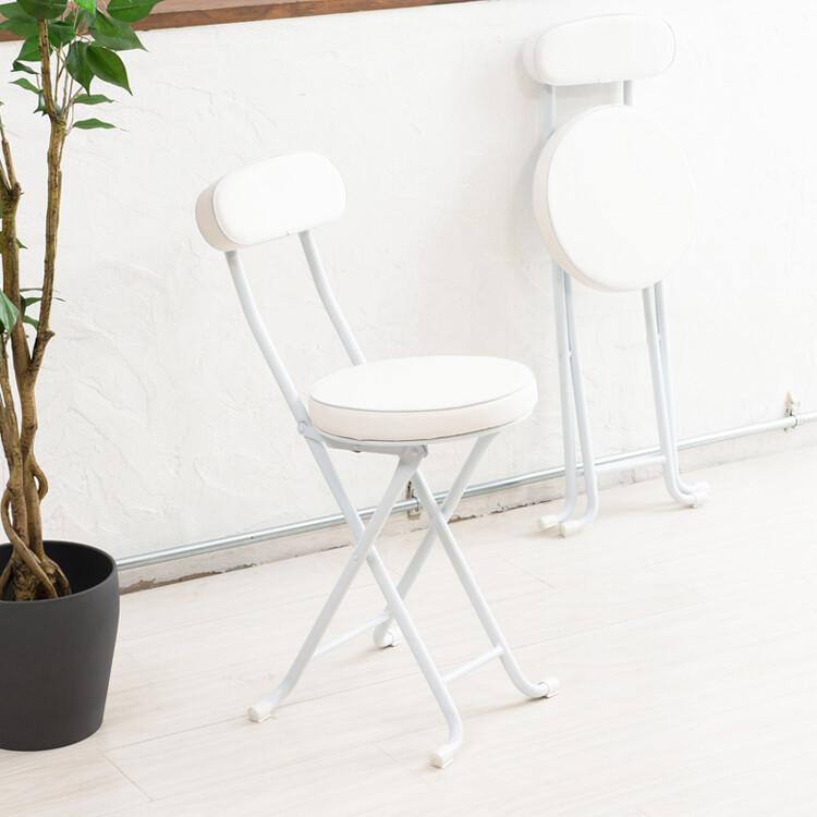 ベースチェア 折りたたみチェア 背もたれ付き 完成品 おしゃれ カウンターチェアー ハイチェアー  いす 椅子 |  | 03