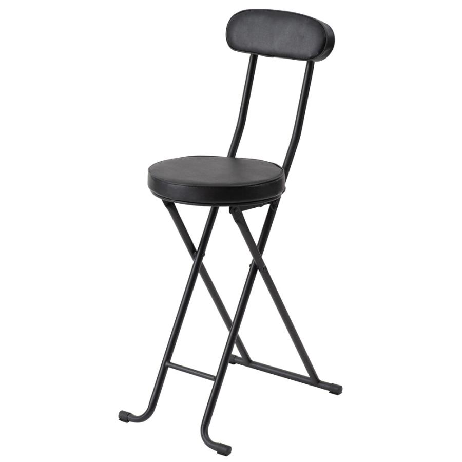 ベースハイチェア 折りたたみチェア 背もたれ付き 完成品 おしゃれ カウンターチェアー ハイチェアー  いす 椅子 |  | 02