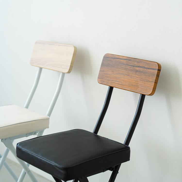 ヴィンテージクッションチェア 折りたたみチェア 背もたれ付き 完成品 おしゃれ カウンターチェアー ハイチェア いす 椅子 |  | 06