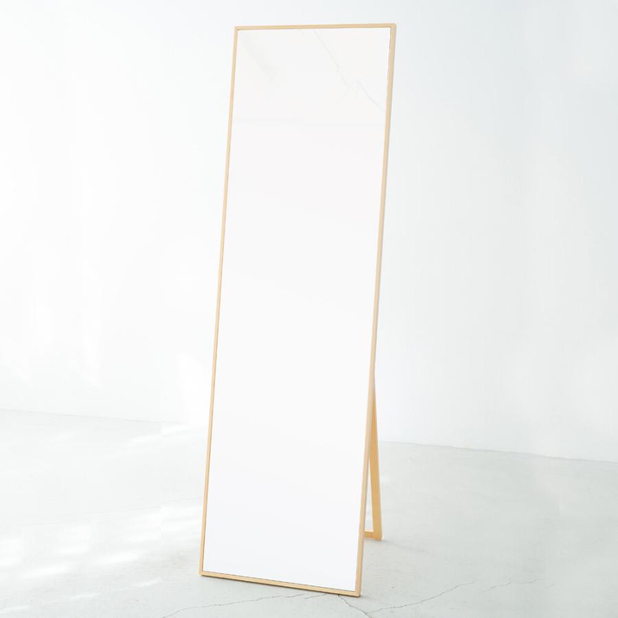 細枠スタンドミラー 50×160 アンティーク おしゃれ ミラー 全身 全身鏡 木枠 かがみ ダンス鏡 玄関 日本製 完成品 |  | 07