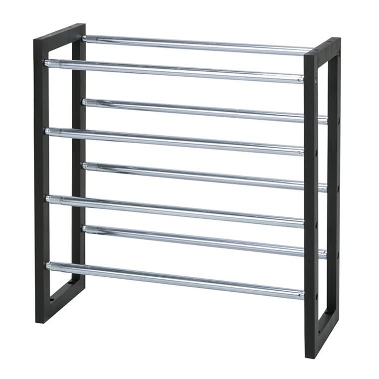 伸縮式シューズラック4段 靴入れ 玄関収納 スリッパ ラック コンパクト エントランス スリム 省スペース 棚 |  | 09