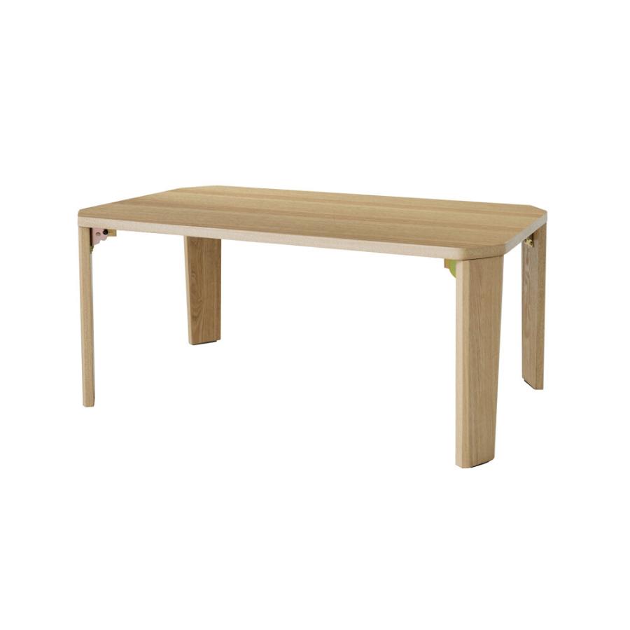 幅75cm グランテーブル センターテーブル ローテーブル ソファテーブル 完成品 軽量 折りたたみ おしゃれ 木製 折り畳み コンパクト リビングテーブル 長方形 |  | 01