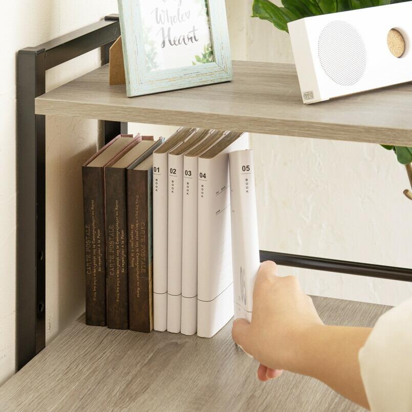 ラック付き4WAYデスク 幅100cm パソコンデスク PCラック ワークデスク おしゃれ シンプル 収納ラック付き 本棚 作業台 勉強机 ハイタイプ ロータイプ |  | 09