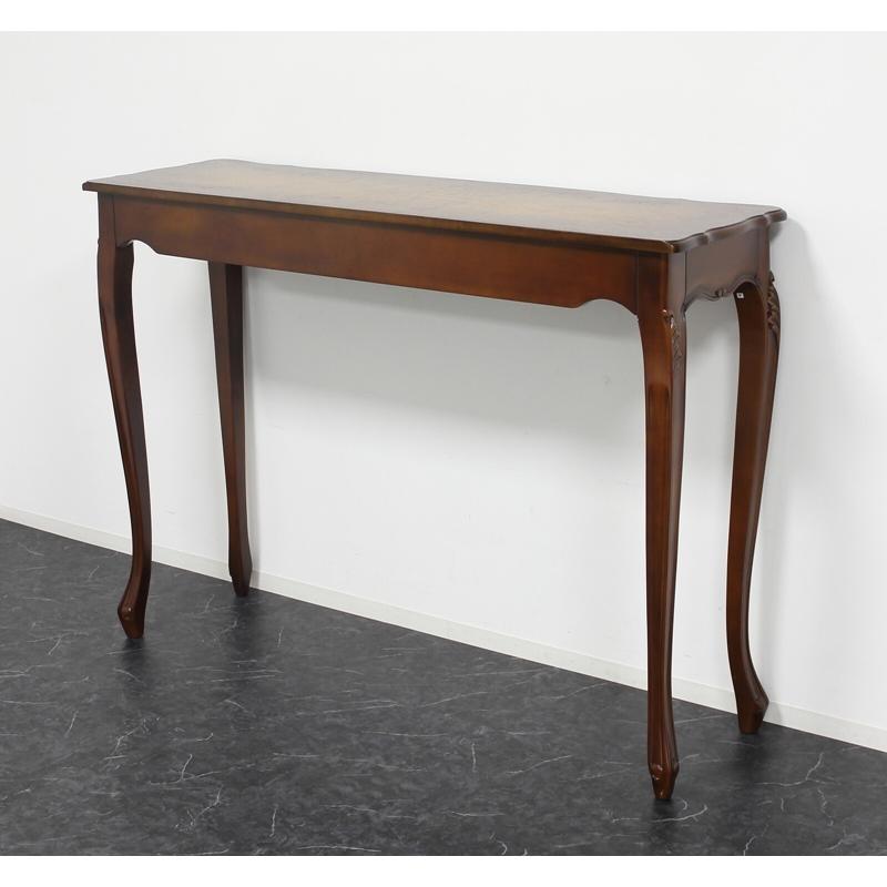 コモ カウンターテーブル ブラウン 幅135cm 木製 コンソールテーブル デスク アンティーク 猫脚 クラシック テーブル ダイニング 作業台 ワークデスク 収納 |  | 06