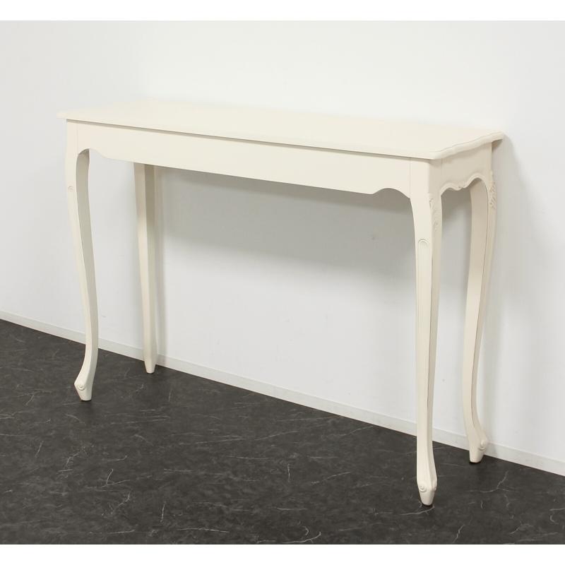 コモ カウンターテーブル ホワイト 幅135cm 木製 コンソールテーブル デスク アンティーク 猫脚 クラシック テーブル ダイニング 作業台 ワークデスク 収納 |  | 05