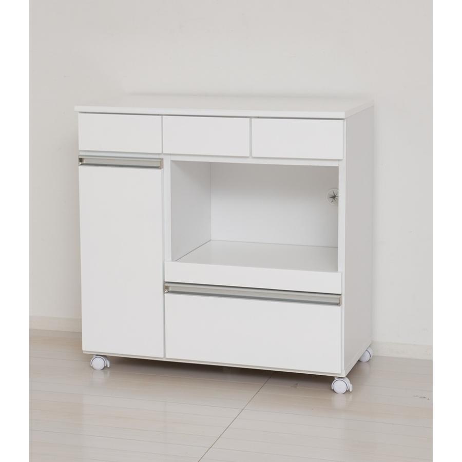 カウンターレンジワゴン キッチンカウンター キャスター付き コンセント付き 炊飯器 ポット レンジワゴン 完成品 シンプル スライドスレール キッチン収納 |  | 01