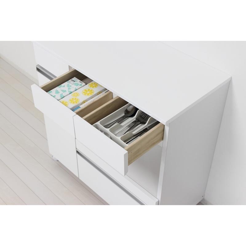 カウンターレンジワゴン キッチンカウンター キャスター付き コンセント付き 炊飯器 ポット レンジワゴン 完成品 シンプル スライドスレール キッチン収納 |  | 03