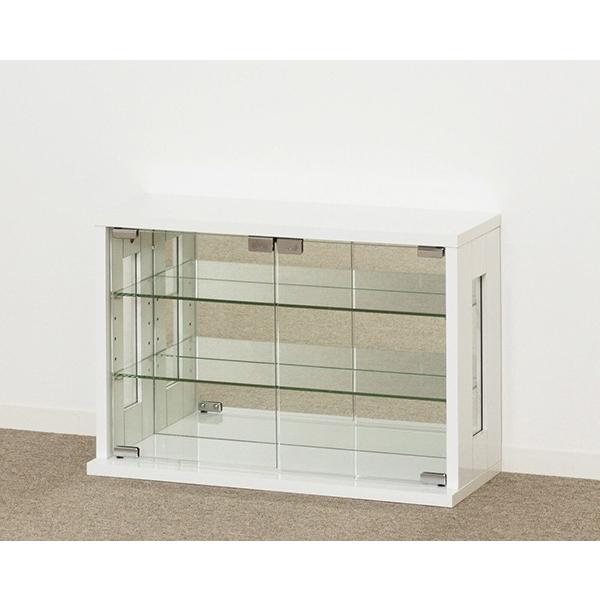 卓上コレクションケース 横型 ホワイト フィギュア コレクションラック フィギュアケース ショーケース コンパクト