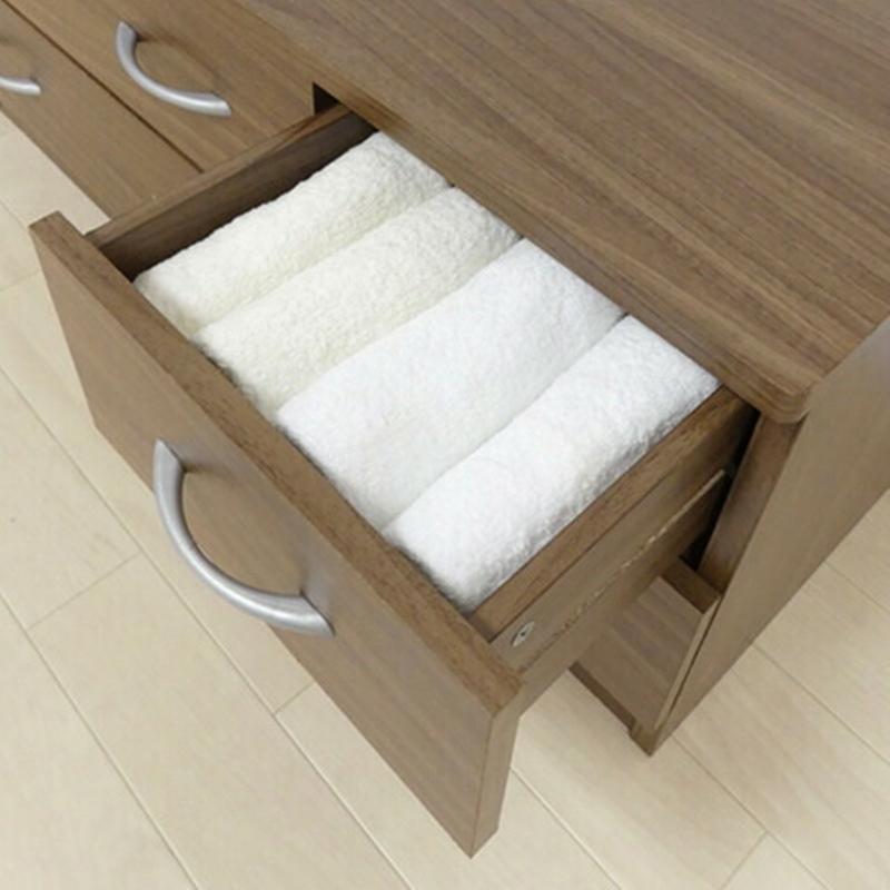 ブルームローチェスト ウォルナット 衣類収納 タンス 2段 白 大容量 幅90cm 収納チェスト 木製 洋服箪笥 整理ダンス 整理たんす 引き出し ローチェスト 木目 |  | 02